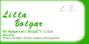 lilla bolgar business card